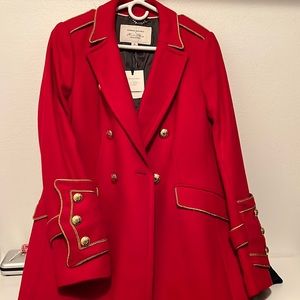 Banana Republic coat, red size medium. A collection from Olivia Palermo.